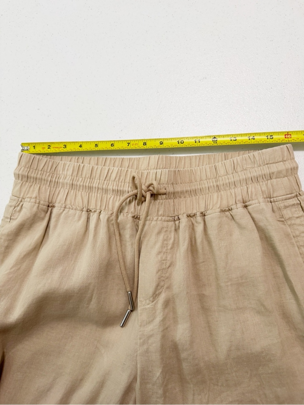 Quince Wide Leg Linen Pant Driftwood Large - Picture 10 of 13